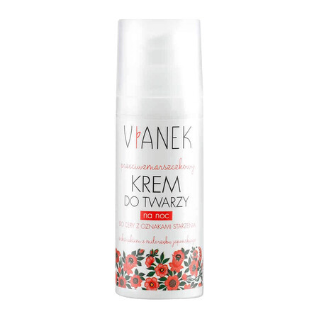 Vianek, Cremă de noapte antirid, ten matur, 50 ml