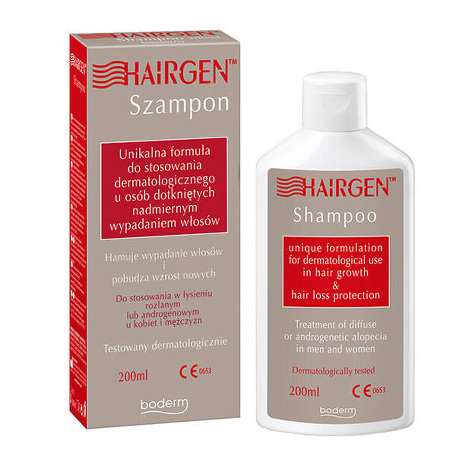 Hairgen, shampoo voor dermatologisch gebruik bij mensen die lijden aan overmatig haarverlies, 200 ml