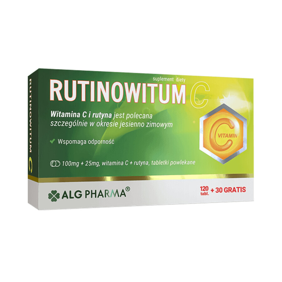 Rutinovitum C, 120 tablets + 30 tablets as a gift