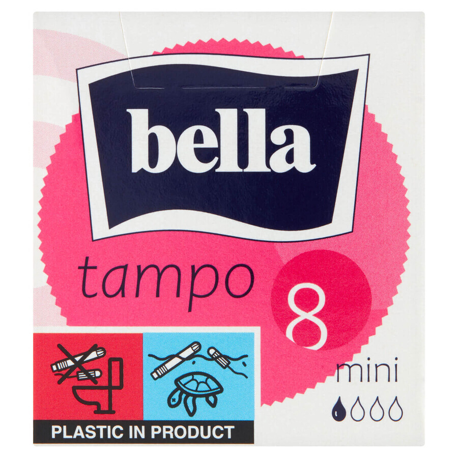 Bella Tampo, tampones higiénicos easy twist, Mini, 8 uds.