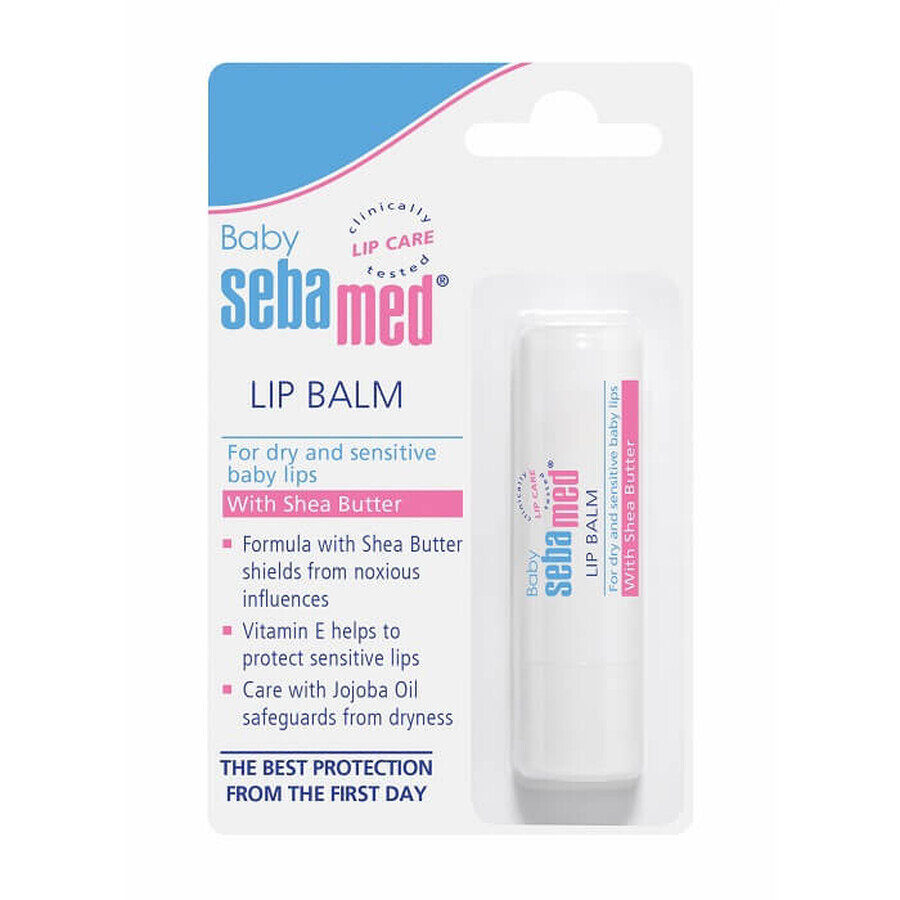 Dermatologische beschermende lippenbalsem, 4,8 g, Sebamed Baby