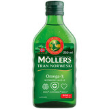 Moller&#39;s Noorse Levertraan, ouder dan 3 jaar, natuurlijke smaak, 250 ml