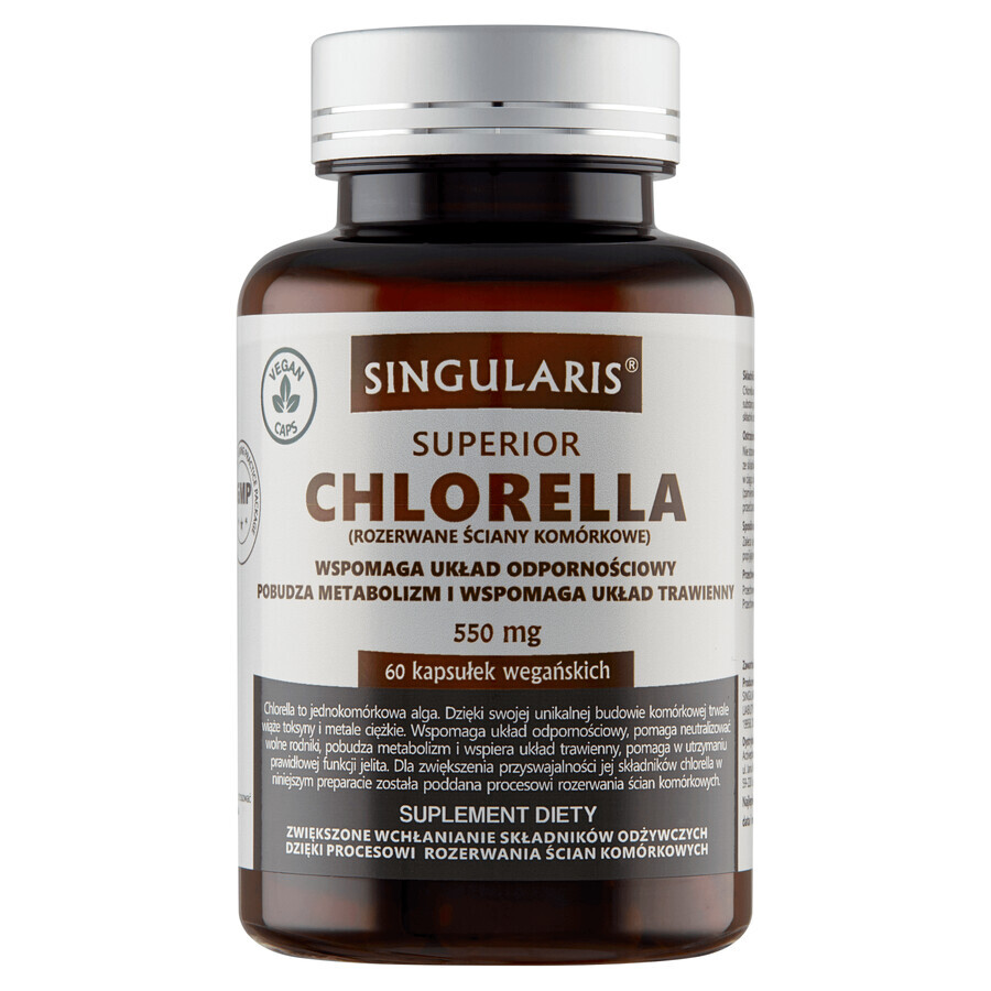 Singularis Superior, Chlorella 550 mg, 60 capsules