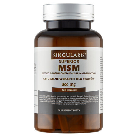 Singularis Superior, MSM 500 mg, 120 capsules