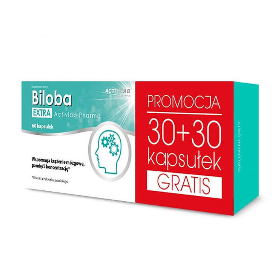 Activlab Pharma Biloba Extra, 30 + 30 free capsules