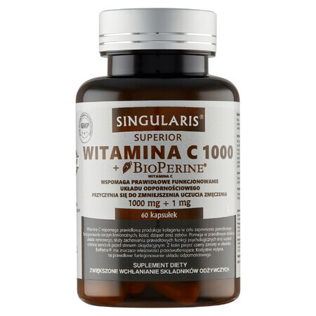 Singularis Superior Vitamin C 1000 + Bioperine, 60 capsules