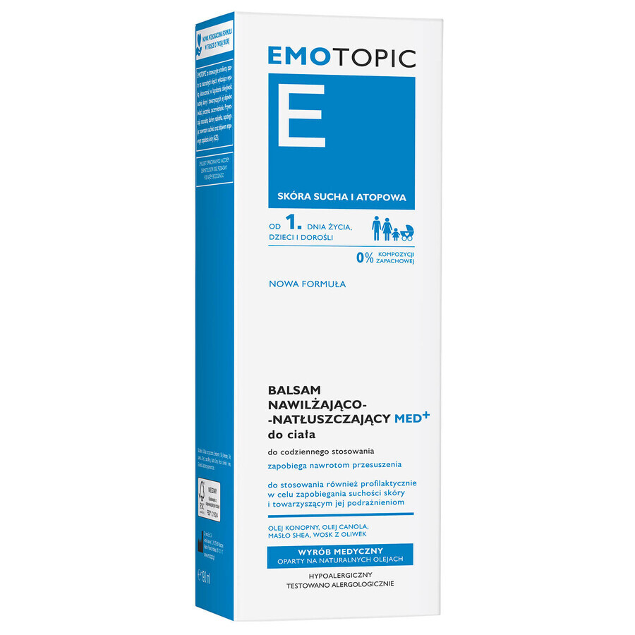 Balsamo Idratante Emotopic con Formula Nutriente, 190ml