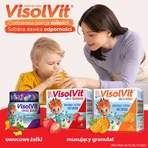 Visolvit Junior Fresa, para niños mayores de 3 años, 30 sobres