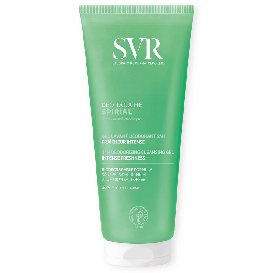 SVR Spirial Deo-Douche, geurverdrijvende lichaamswasgel, 200 ml