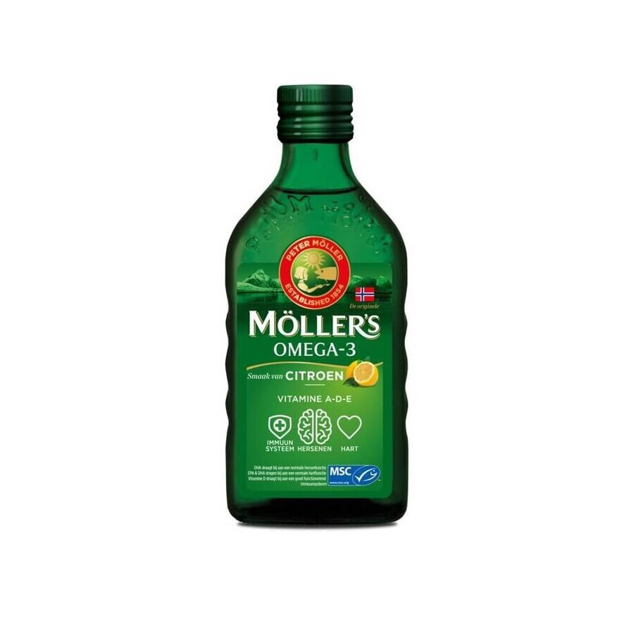 Moller's Norwegian Dietary Food, over 3 years, lemon flavor, 250 ml