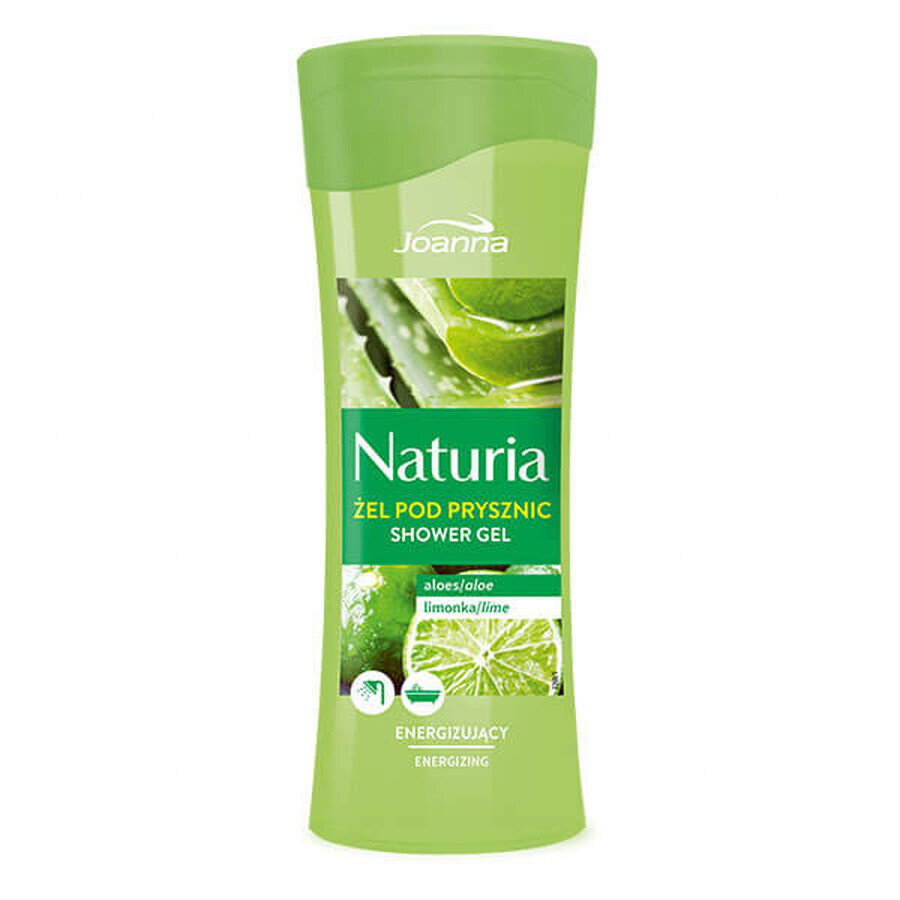 Joanna Naturia, gel de duș, aloe și lime, 300 ml