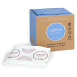 Ginger Organic, maandverband met vleugels voor de nacht, 10 stuks