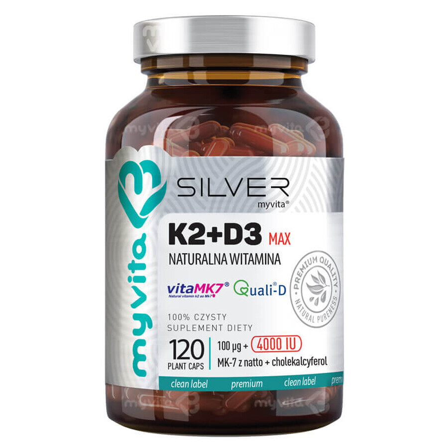 MyVita Argento Vitamina K2+D3 Forte 120 capsule