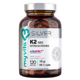 MyVita Silver Vitamina K2 100 µg FORTE, natural, 120 cápsulas