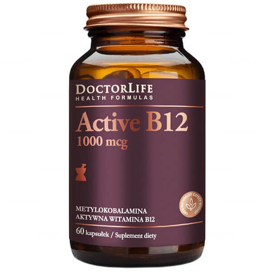 Vitamina B12 Attiva Doctor Life 1000mcg, 60 Capsule.