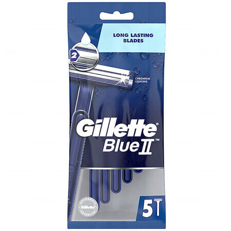 Gillette Blue II, wegwerpscheermesjes, 5 stuks