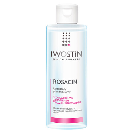 Soluzione Micellare Iwostin Rosacin 215ml per Pelle Sensibile con Problemi Vascolari