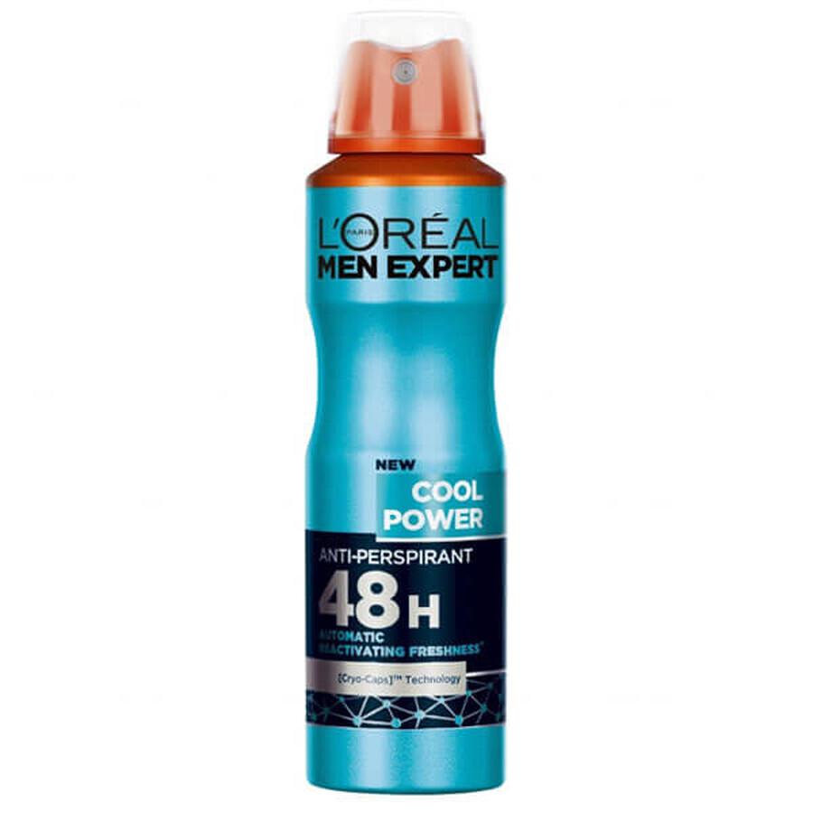 L&#39;Oréal Men Expert, Cool Power, anti-transpirant spray, 150 ml