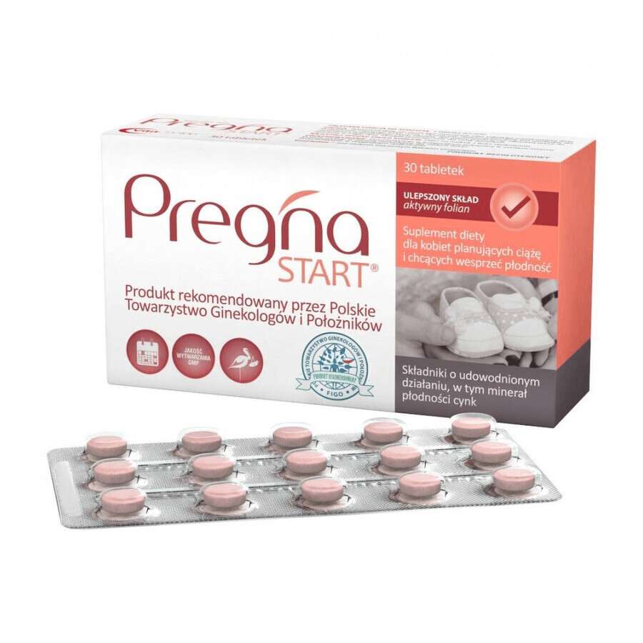 Pregna Start, voor vrouwen die een zwangerschap plannen, 30 tabletten