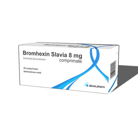 Bromhexin Slavia 8 mg, 20 comprimés, Slavia
