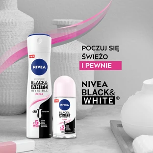 Nivea, antiperspirant spray, Invisible Black & White, Clear, 250 ml