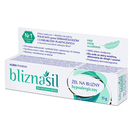 Gel per cicatrici Bliznasil, ipoallergenico, 15g