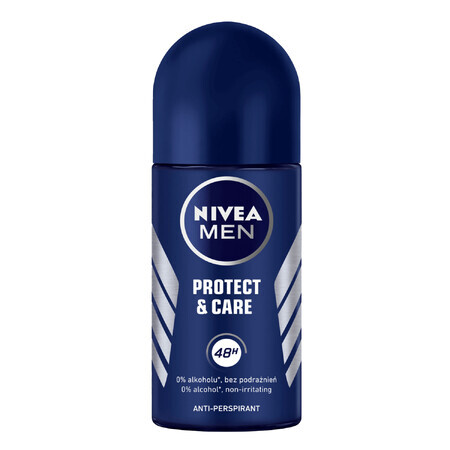 Nivea Men Protect & Care, roll-on anti-transpiration pour hommes, 48h, 50 ml