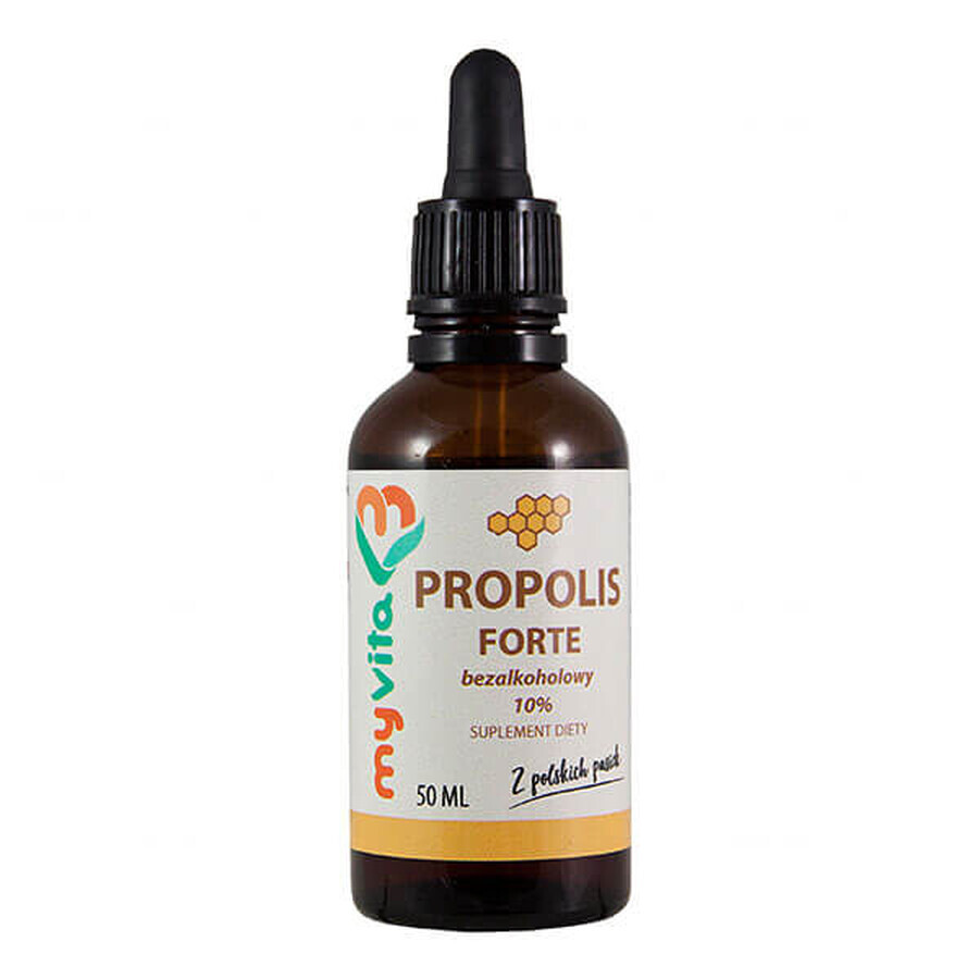 MyVita Propolis Forte alcoholvrij 10%, druppels, 50 ml