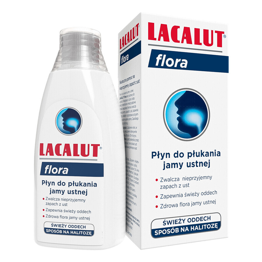 Lacalut Flora, mondwater, frisse adem, 300 ml