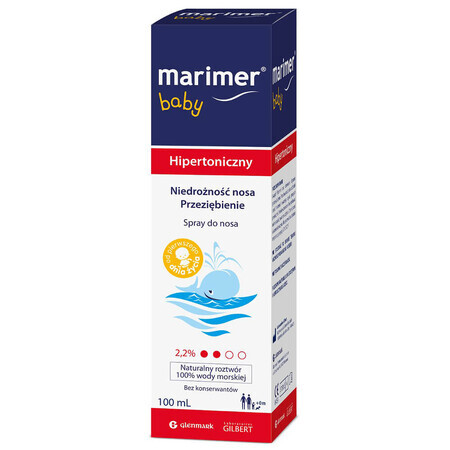 Marimer Baby, hypertonic sea water, nasal spray, from birth, 100 ml