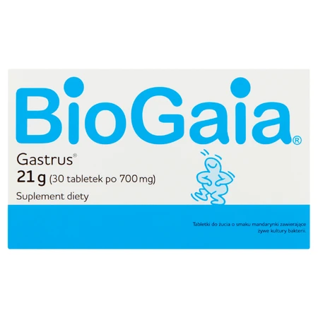 BioGaia Gastrus, mandarijnsmaak, 30 kauwtabletten