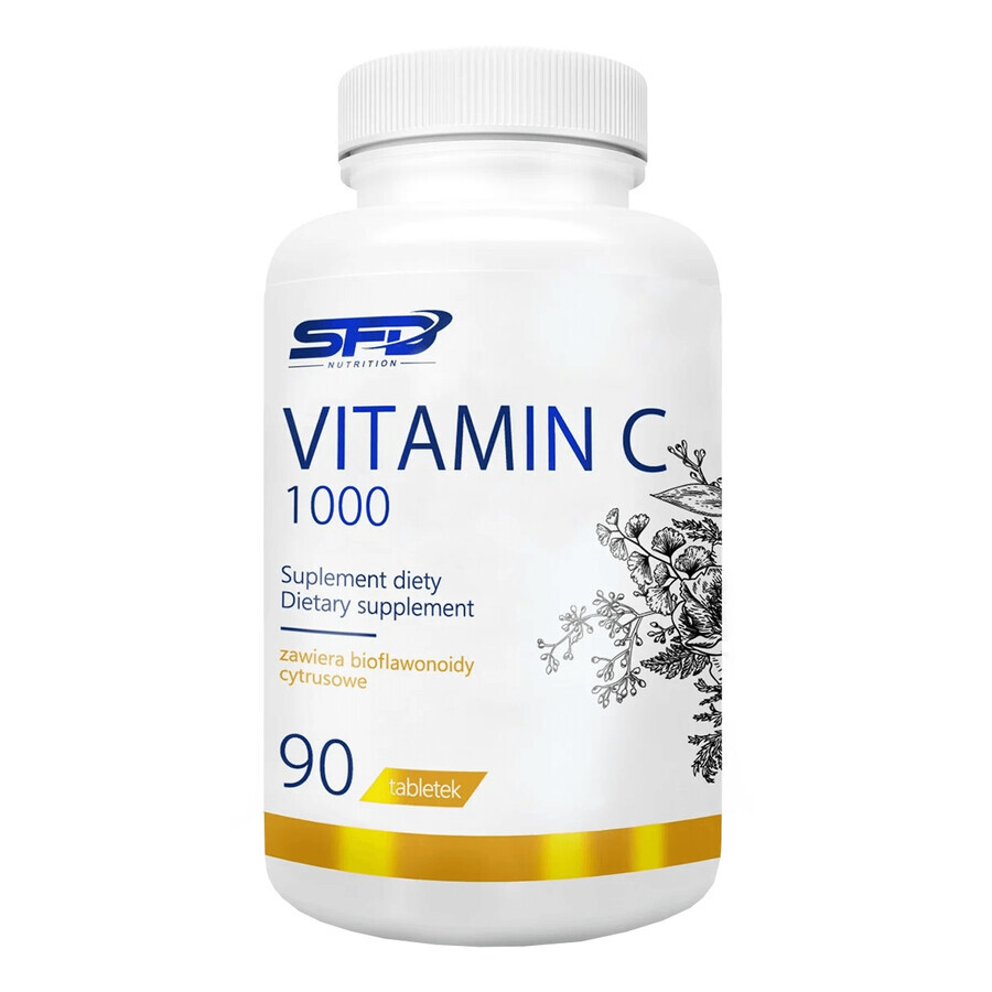 SFD Vitamine C 1000, vitamine C + citrusbioflavonoïden, 90 tabletten