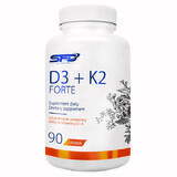 SFD D3 + K2 Forte, vitamine D 2000 IE + vitamine K 200 µg, 90 tabletten