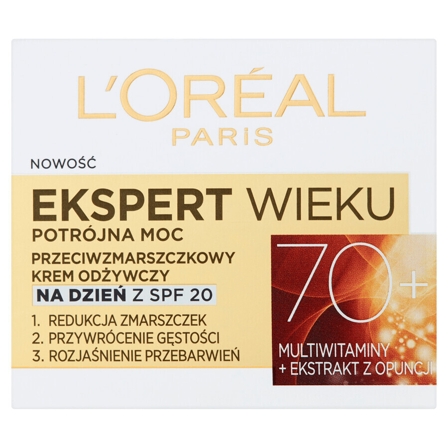 L'Oreal Age Expert 70+, crème de jour nourrissante anti-rides, 50 ml