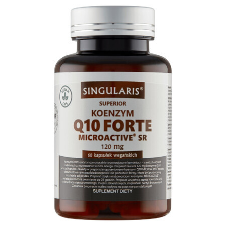 Coenzima Q10 Forte Microactive SR 120mg, 60 capsule - Potente integratore da Singularis