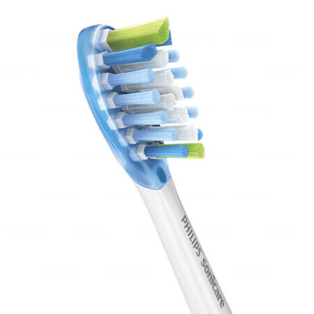 Philips, embouts de remplacement pour brosse à dents sonique Sonicare C3 Premium Plaque Defence, HX9042/17, blanc, 2 pièces