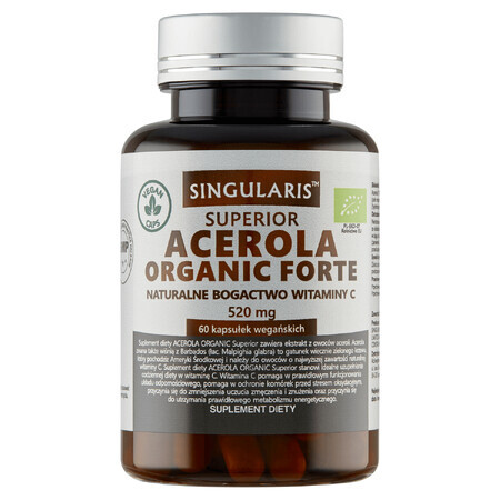 Singularis Superior Acerola Organisch Forte, 60 capsules