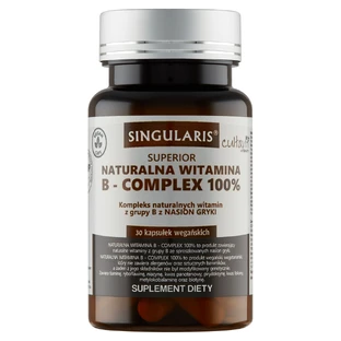 Singularis Superior Natural Vitamin B- Complex 100%, 30 capsules