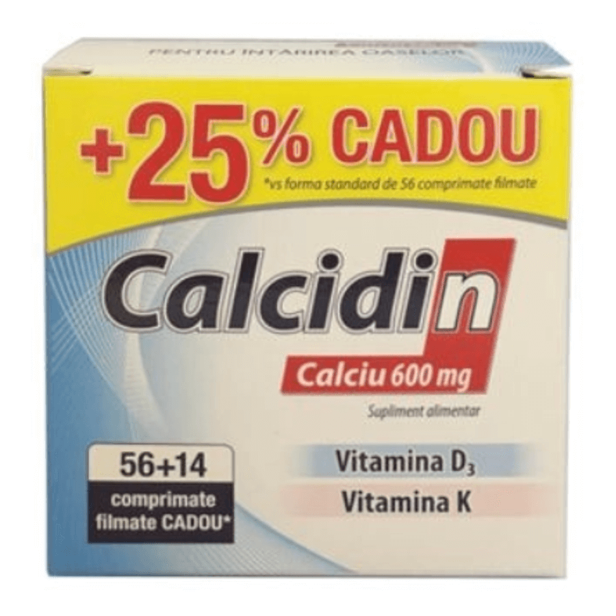 Calcidin 600mg, 56 + 14 Tabletten, Zdrovit