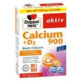 Calcio 900 mg + D3 + Biotina + Acido folico, 30 compresse, Doppelherz