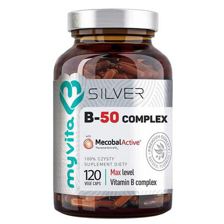 MyVita Silver B-50 complex, 120 vegetable capsules