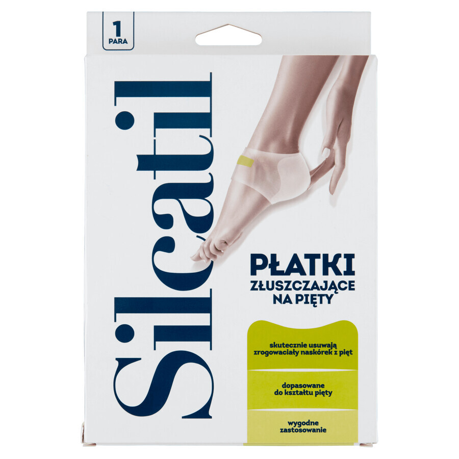 Silcatil, exfoliërende pads voor hielen, 1 paar