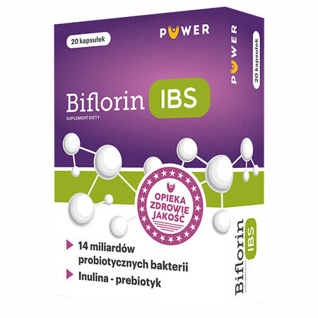 Integratore Alimentare per la Salute del Sistema Digestivo - Biflorin IBS, 20 capsule