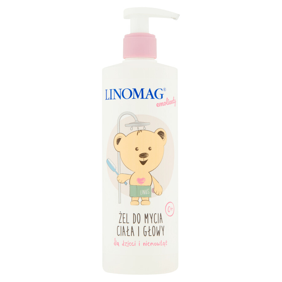 Linomag, Körper- und Haarwaschgel, 400 ml