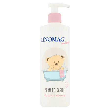 Linomag Emollients, Bath lotion for babies and children from 7 months, 400 ml