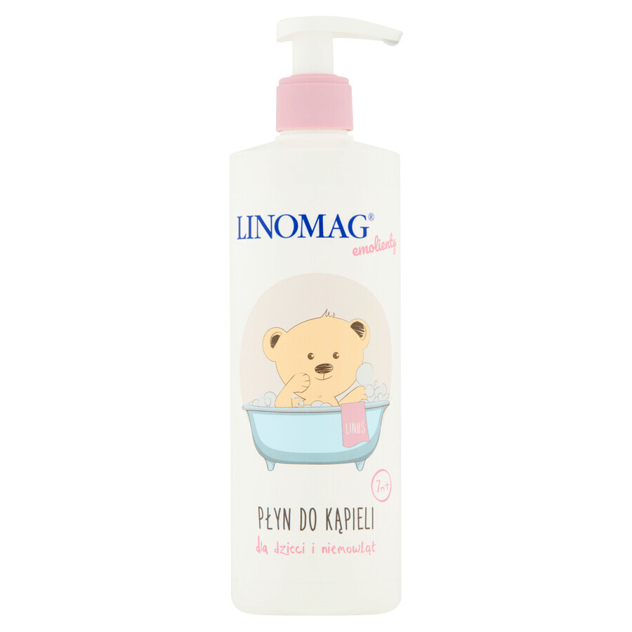 Linomag Emollients, Bath lotion for babies and children from 7 months, 400 ml