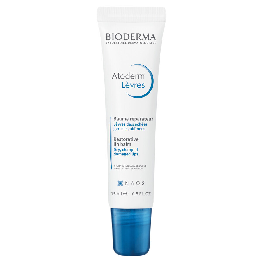 Bioderma Atoderm Levres Baume, lippenbalsem, schrale en droge huid, 15 ml