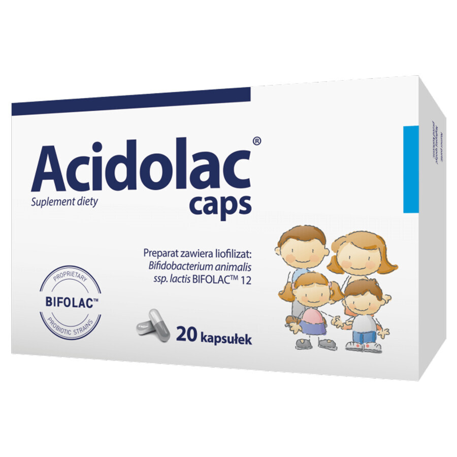 Capsule di Acidolac, Confezione da 20 Capsule