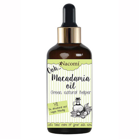 Nacomi, macadamia-olie met pipet, 50 ml