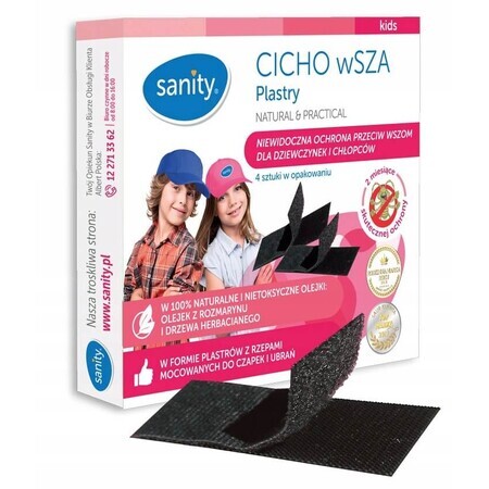 Sanity Cicho Wsza, anti-luizenpleisters, 4 stuks